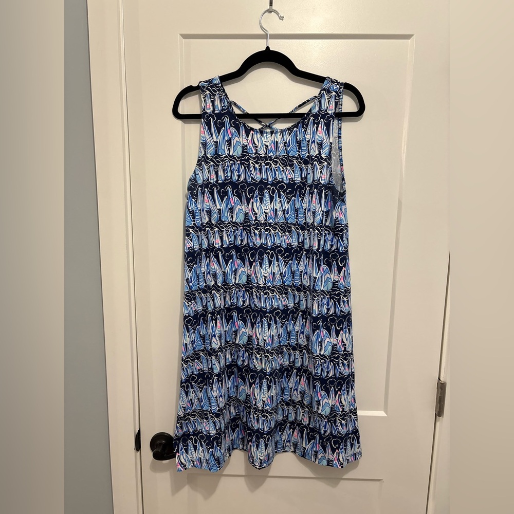 Lilly Pulitzer Blue and White sailboat dress